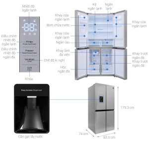 Tủ lạnh Samsung Inverter 488 lít RF48A4010M9/SV - 25