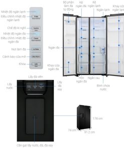 Tủ lạnh Samsung Inverter 635 lít RS64R53012C/SV - 24 Tủ lạnh Samsung Inverter 635 lít RS64R53012C/SV - 23