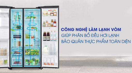 Tủ lạnh Family Hub Samsung Inverter 616 lít RS64T5F01B4/SV - 11