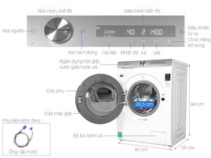Máy giặt Samsung Inverter 9 Kg WW90TP54DSH/SV - 23