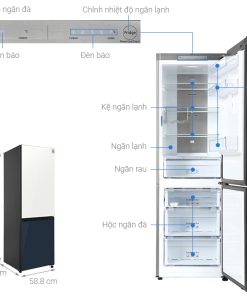 Tủ lạnh Samsung Inverter 339 lít RB33T307029/SV - 17