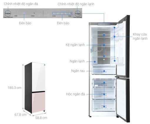 Tủ Lạnh Samsung Inverter 339 Lít RB33T307055/SV - 3