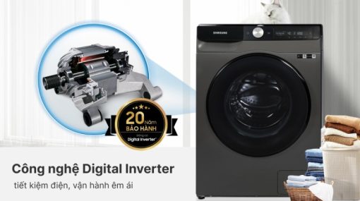 Máy Giặt Sấy Samsung Inverter 11/7 Kg WD11T734DBX/SV - 9