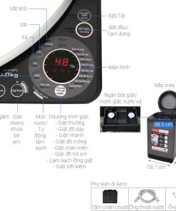 Máy giặt Sharp 10 kg ES-W100PV-H - 26 Máy giặt Sharp 10 kg ES-W100PV-H - 25