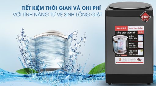 Máy giặt Sharp 10 kg ES-W100PV-H - 7