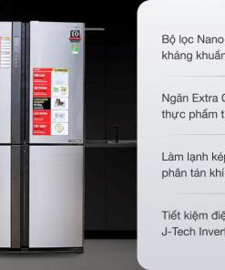 Tủ lạnh Sharp Inverter 626 lít SJ-FX630V-ST - 26 Tủ lạnh Sharp Inverter 626 lít SJ-FX630V-ST - 25