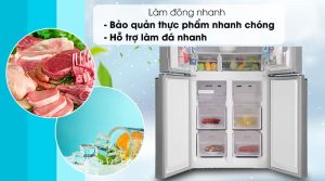 Tủ lạnh Sharp Inverter 401 lít SJ-FXP480V-SL - 43