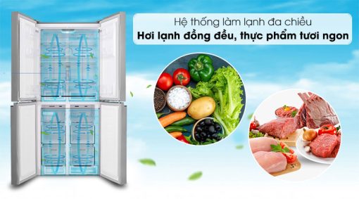 Tủ lạnh Sharp Inverter 401 lít SJ-FXP480V-SL - 19