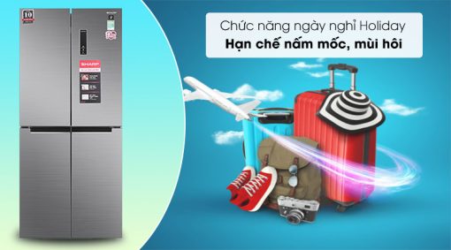 Tủ lạnh Sharp Inverter 401 lít SJ-FXP480V-SL - 11