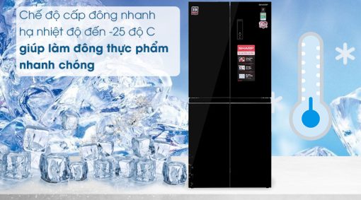 Tủ lạnh Sharp Inverter 401 lít SJ-FXP480VG-BK - 15