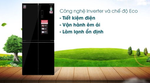 Tủ lạnh Sharp Inverter 401 lít SJ-FXP480VG-BK - 13