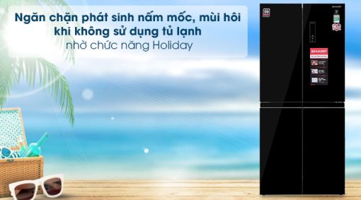 Tủ lạnh Sharp Inverter 401 lít SJ-FXP480VG-BK - 9