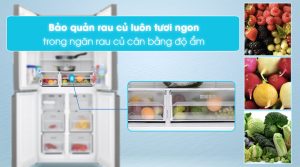 Tủ lạnh Sharp Inverter 401 lít SJ-FXP480VG-BK - 23