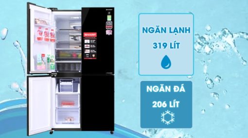 Tủ lạnh Sharp Inverter 525 lít SJ-FXP600VG-BK - 11