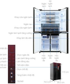 Tủ lạnh Sharp Inverter 525 lít SJ-FXP600VG-MR - 24 Tủ lạnh Sharp Inverter 525 lít SJ-FXP600VG-MR - 23