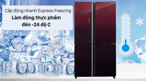 Tủ lạnh Sharp Inverter 525 lít SJ-FXP600VG-MR - 17