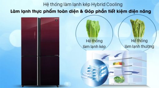 Tủ lạnh Sharp Inverter 525 lít SJ-FXP600VG-MR - 13