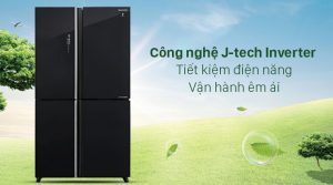 Tủ lạnh Sharp Inverter 572 lít SJ-FXP640VG-BK - 45