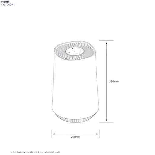 Máy lọc không khí Electrolux FA31-200WT - 3