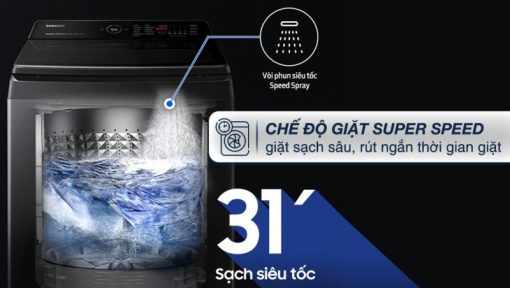 Máy giặt Samsung Inverter 12 kg WA12CG5745BVSV - 11