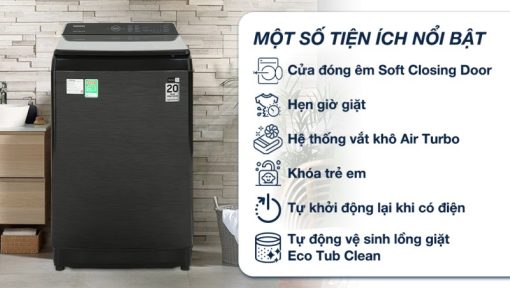 Máy giặt Samsung Inverter 12 kg WA12CG5745BVSV - 5