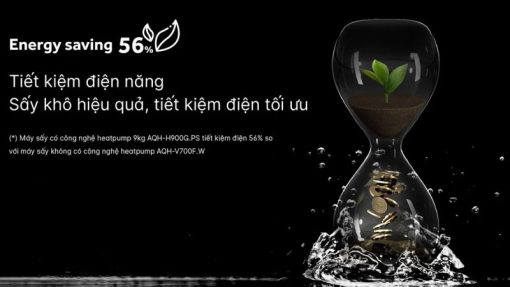 Máy sấy bơm nhiệt AQUA 9 Kg AQH-H900G PS - 13