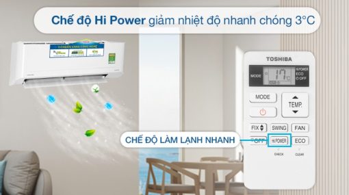 Máy lạnh TOSHIBA Inverter 1HP RAS-H10C4KCVG-V/RAS-H10C4ACVG-V - 11