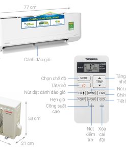 Máy lạnh TOSHIBA Inverter 1HP RAS-H10C4KCVG-V/RAS-H10C4ACVG-V - 19