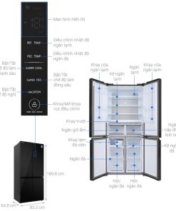 Tủ lạnh Toshiba Inverter 511 lít GR-RF610WE-PGV(22)-XK - 20 Tủ lạnh Toshiba Inverter 511 lít GR-RF610WE-PGV(22)-XK - 19