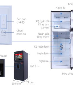 Tủ lạnh Toshiba Inverter 311 lít GR-RT395WE-PMV(06)-MG - 26 Tủ lạnh Toshiba Inverter 311 lít GR-RT395WE-PMV(06)-MG - 25