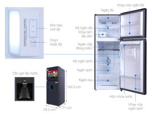 Tủ lạnh Toshiba Inverter 311 lít GR-RT395WE-PMV(06)-MG - 25