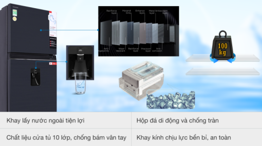 Tủ lạnh Toshiba Inverter 407 lít GR-RT535WE-PMV(06)-MG - 21