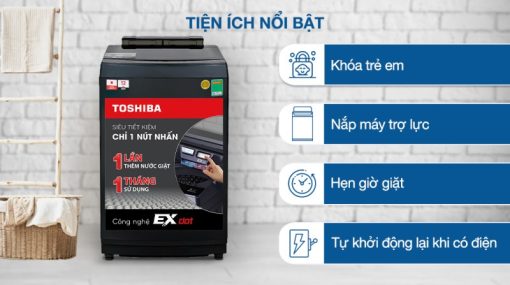Máy Giặt Toshiba Inverter 12 Kg AW-DUM1300KV(MG) - 7