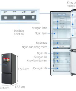 Tủ lạnh Toshiba Inverter 322 lít GR-RB405WE-PMV(06)-MG - 24 Tủ lạnh Toshiba Inverter 322 lít GR-RB405WE-PMV(06)-MG - 23