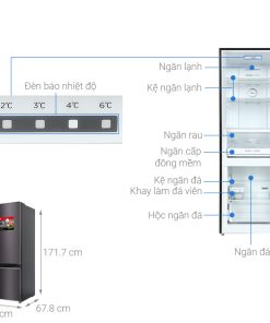Tủ lạnh Toshiba Inverter 325 lít GR-RB410WE-PMV(37)-SG - 19