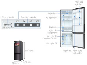 Tủ lạnh Toshiba Inverter 325 lít GR-RB410WE-PMV(37)-SG - 19