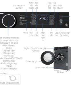 Máy giặt Toshiba Inverter 10.5 Kg TW-BK115G4V (MG) - 23