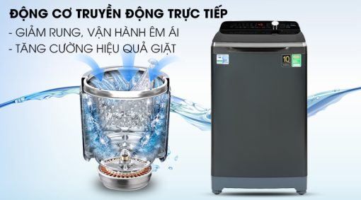 Máy giặt Aqua Inverter 10.5 KG AQW-DR105FT BK - 15