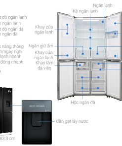 Tủ lạnh Aqua Inverter 456 lít AQR-IGW525EM (GB) - 30 Tủ lạnh Aqua Inverter 456 lít AQR-IGW525EM (GB) - 29