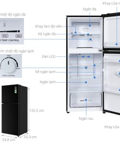 Tủ lạnh Aqua Inverter 189 lít AQR-T220FA(FB) - 26 Tủ lạnh Aqua Inverter 189 lít AQR-T220FA(FB) - 25