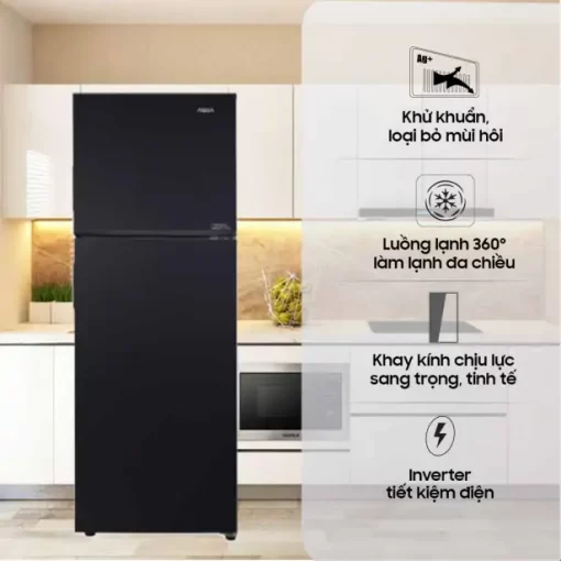 Tủ lạnh Aqua Inverter 357 lít AQR-T376FA(FB) - 5