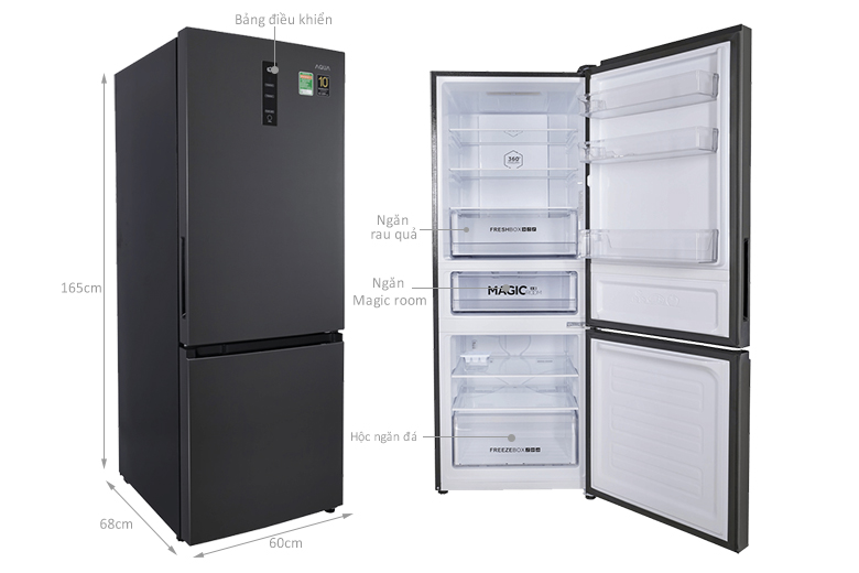 Tủ Lạnh Aqua Inverter 292 Lít AQR-B339MA HB