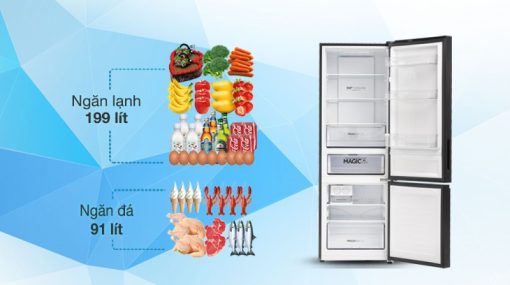 Tủ lạnh Aqua Inverter 324 lít AQR-B380MA(GM) - 11