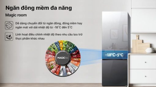 Tủ lạnh Aqua Inverter 324 lít AQR-B380MA(GM) - 7