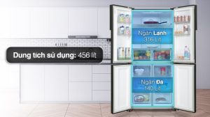 Tủ lạnh Aqua Inverter 456 lít AQR-M525XA(FB) - 31