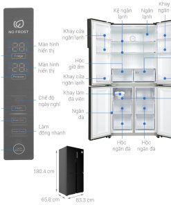 Tủ lạnh Aqua Inverter 456 lít AQR-M525XA(FB) - 20 Tủ lạnh Aqua Inverter 456 lít AQR-M525XA(FB) - 19