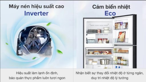 Tủ Lạnh Hitachi Inverter 390 Lít R-FVY510PGV0-GBK - 5