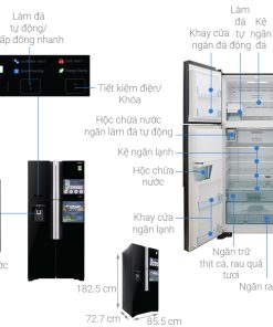 Tủ lạnh Hitachi Inverter 540 lít R-FW690PGV7X-GBK - 22 Tủ lạnh Hitachi Inverter 540 lít R-FW690PGV7X-GBK - 21