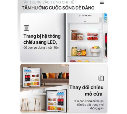 Tủ lạnh Hisense 90 lít HR09DB - 3