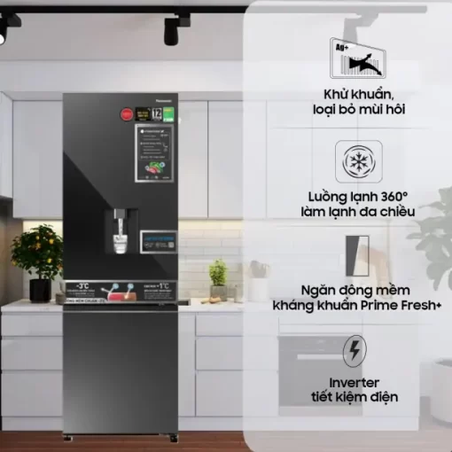 Tủ lạnh Panasonic Inverter 325 lít NR-BV361WGKV - 5